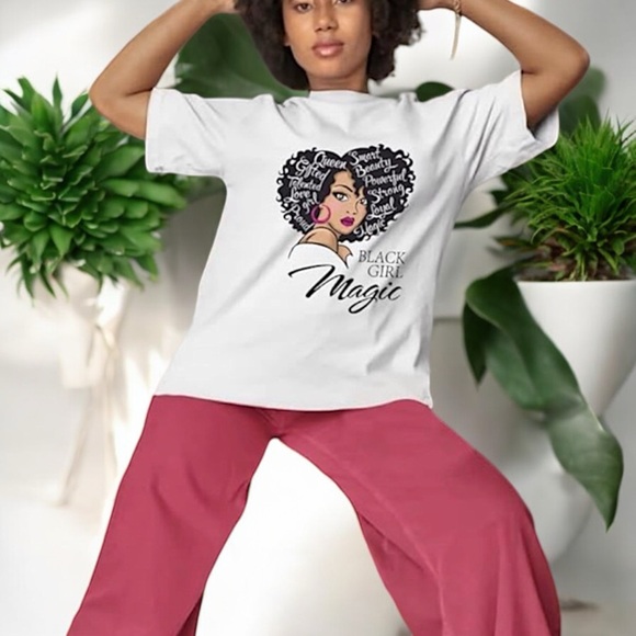 Black Girl Magic Graphic Tee Shirt - Picture 8 of 16